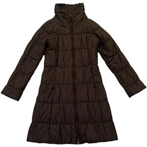 Patagonia W's Lidia Parka Women's Black Long Puffer Coat Full Zip Jacket Size XS